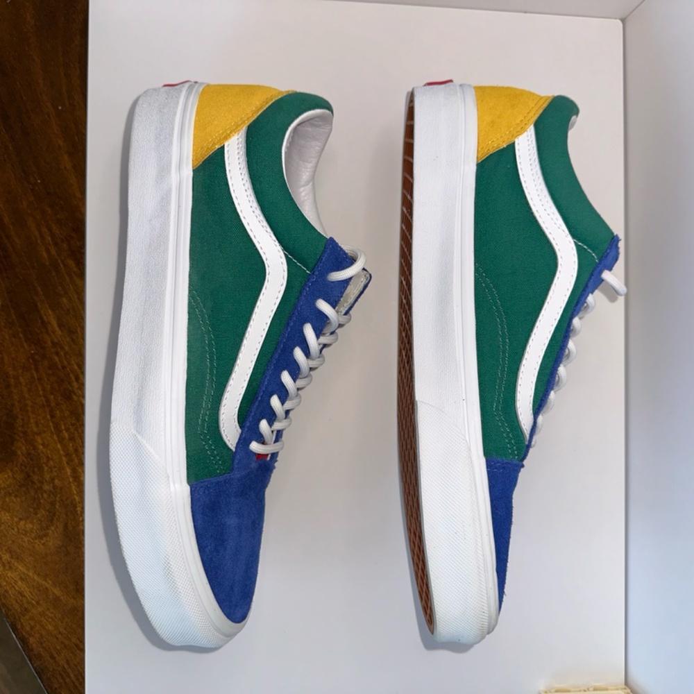 Vans Old Skool Yacht Club Low Top Sneakers Women 10.5 / Men 9 Skate Shoe Multi - Picture 5 of 11